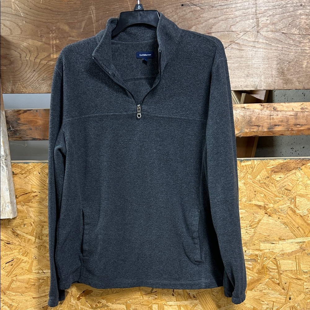 Croft & Barrow Men's Charcoal Zip-Up Fleece